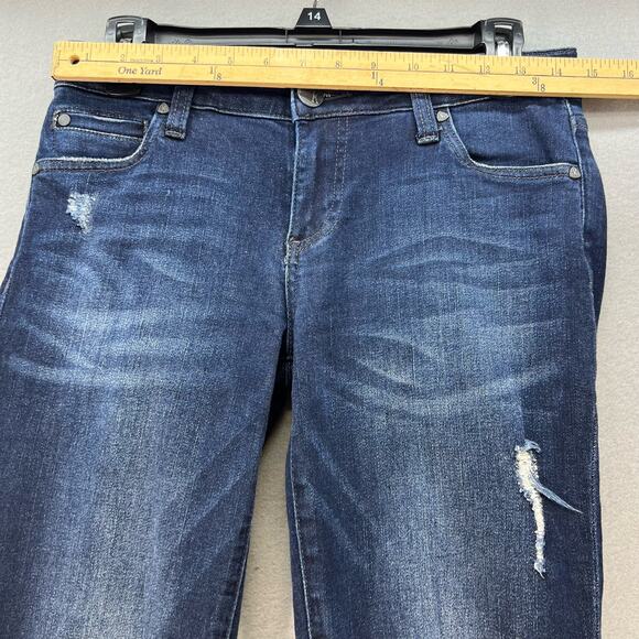 Kut From The Kloth Jeans Women's 0 Dark Blue Catherine Boyfriend Preppy Normcore - Picture 2 of 16